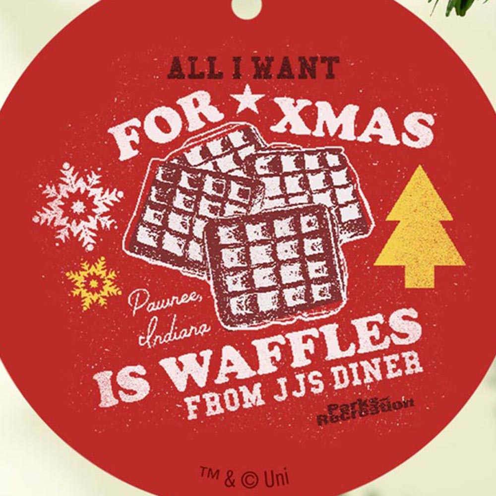 Parks and Recreation Waffles Double-Sided Ornament