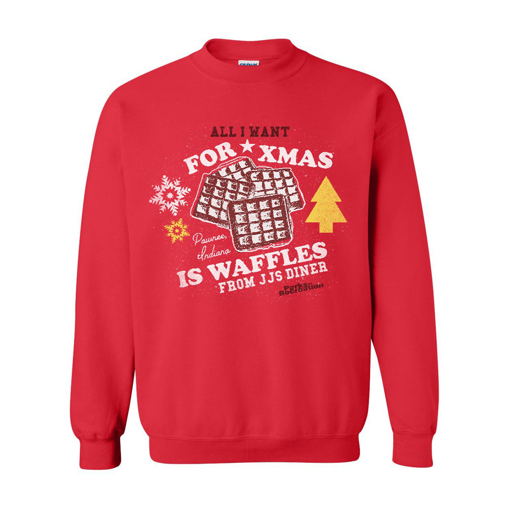 Parks and Recreation Waffles Ugly Christmas Sweatshirt