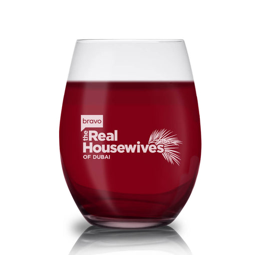 The Real Housewives of Dubai Stemless Wine Glass
