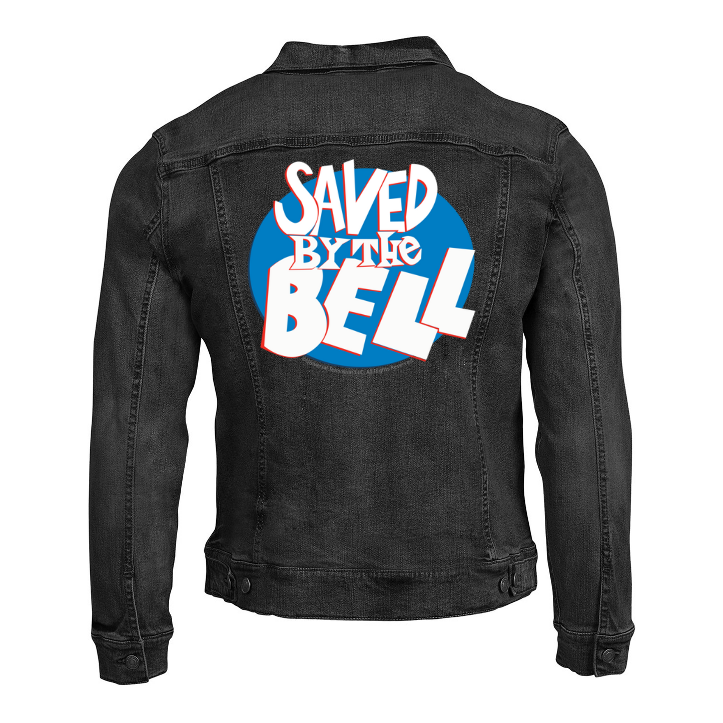 Saved by the Bell Logo Black Denim Jacket