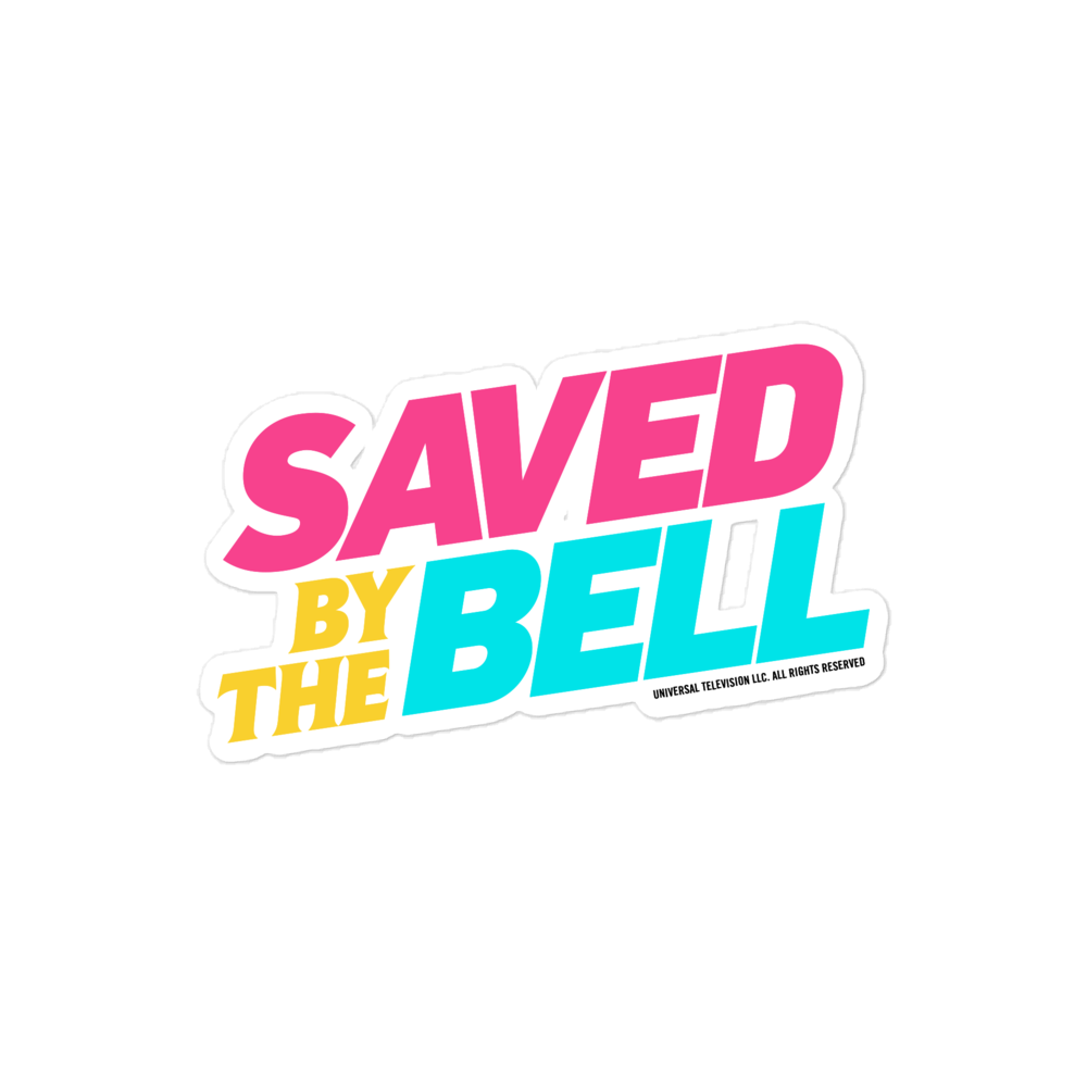Saved by the Bell Logo Die Cut Sticker