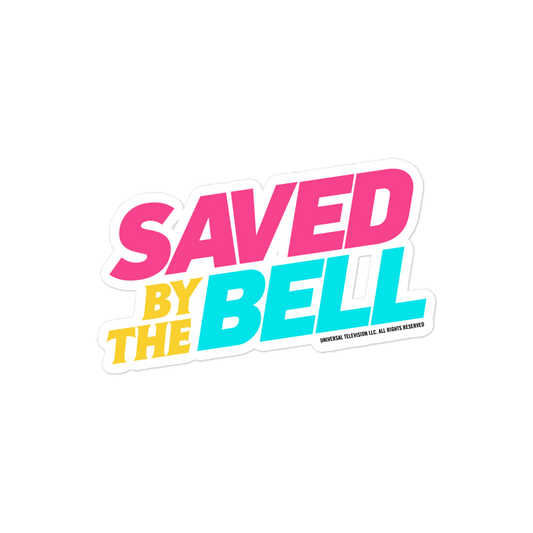 Saved by the Bell Logo Die Cut Sticker
