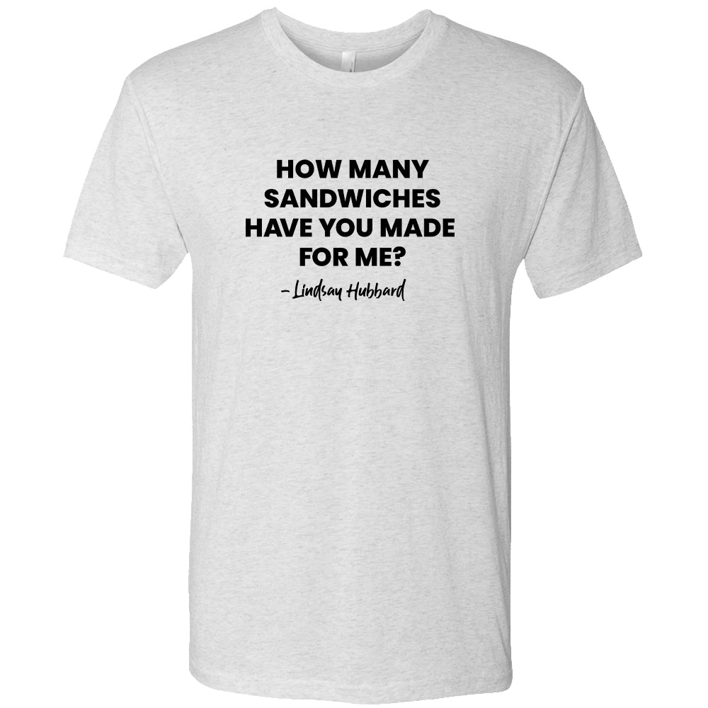 Summer House How Many Sandwiches Have You Made For Me? Men's Tri-Blend T-Shirt
