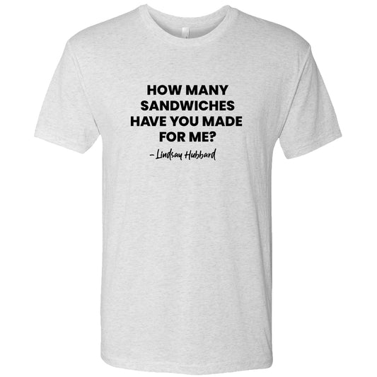Summer House How Many Sandwiches Have You Made For Me? Men's Tri-Blend T-Shirt