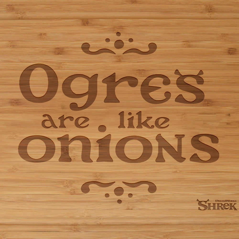 Shrek Ogres Are Like Onions Cutting Board