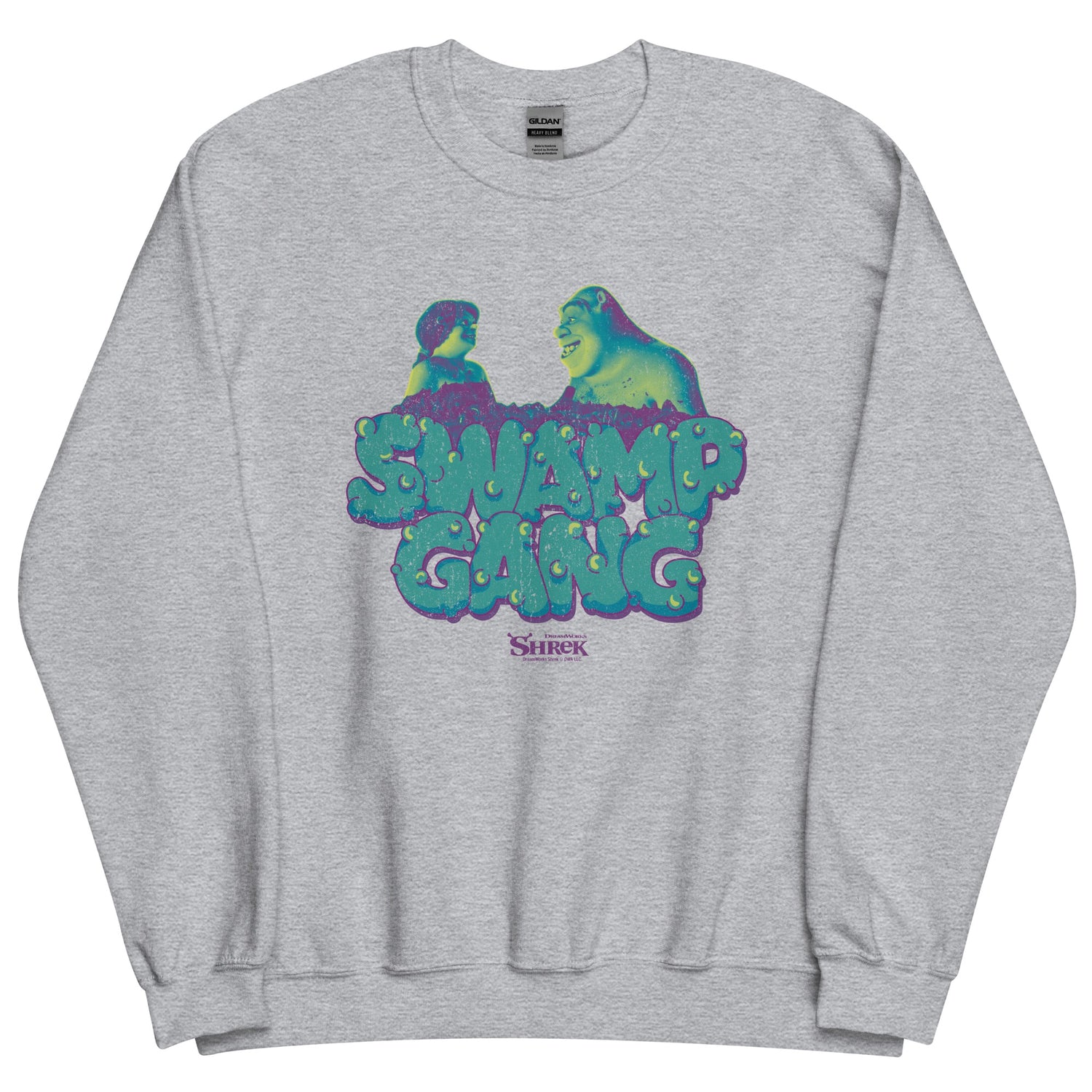 Shrek Swamp Gang Fleece Crewneck Sweatshirt