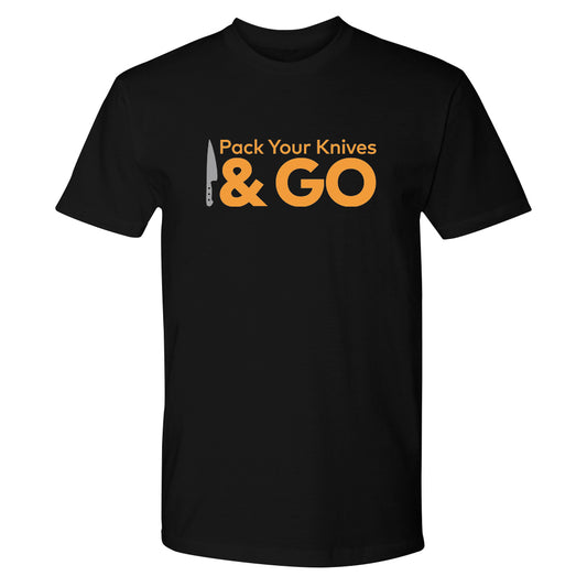 Top Chef Pack Your Knives and Go Adult Short Sleeve T-Shirt