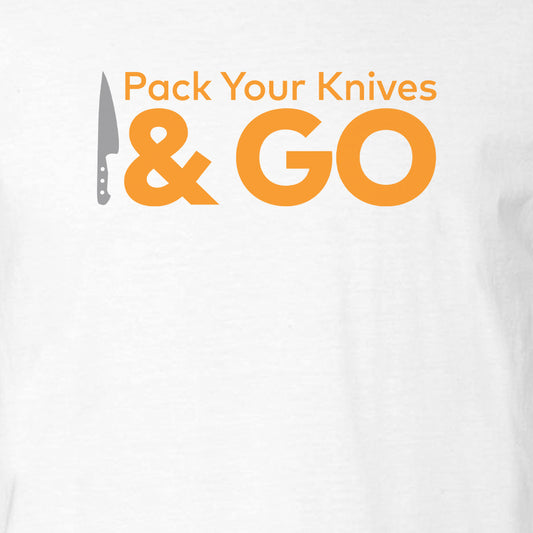 Top Chef Pack Your Knives and Go Adult Short Sleeve T-Shirt