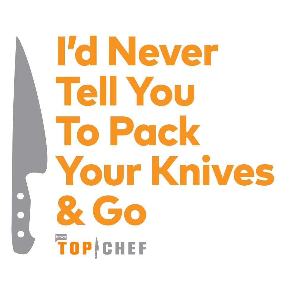 Top Chef Never Pack Your Knives and Go Matte Greeting Card