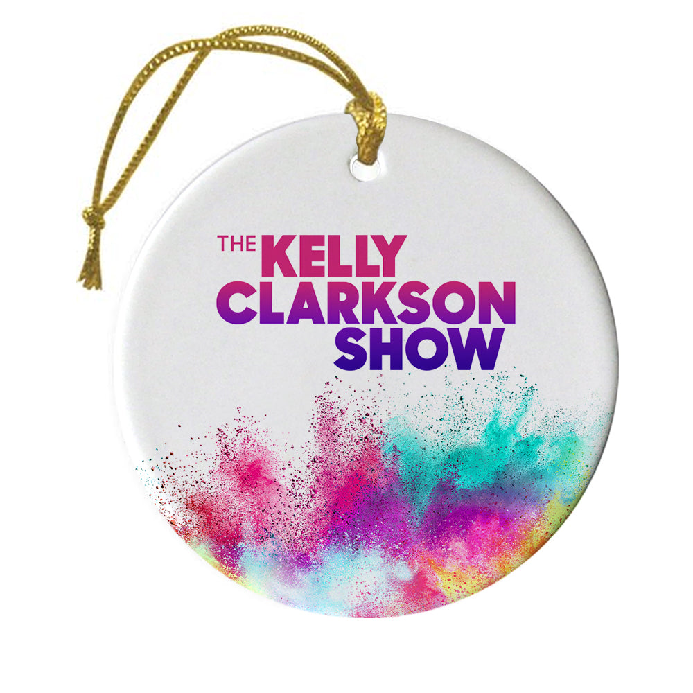 The Kelly Clarkson Show Color Splash Logo Double-Sided Ornament