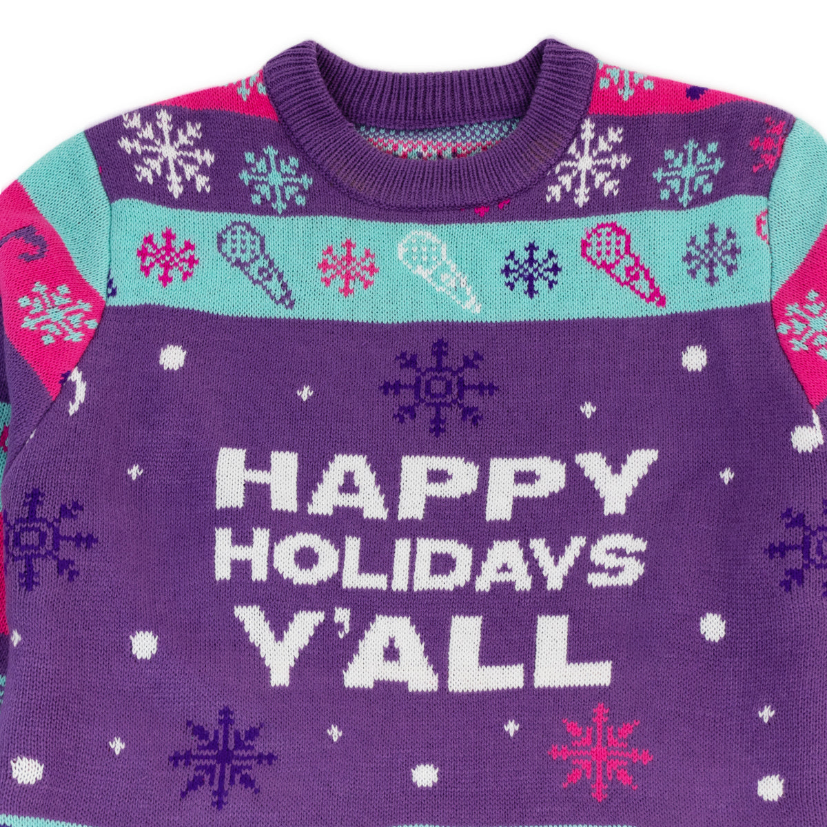 The Kelly Clarkson Show Happy Holidays Y'all Holiday Sweater - Pink