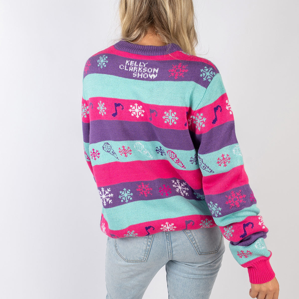The Kelly Clarkson Show Happy Holidays Y'all Holiday Sweater - Pink