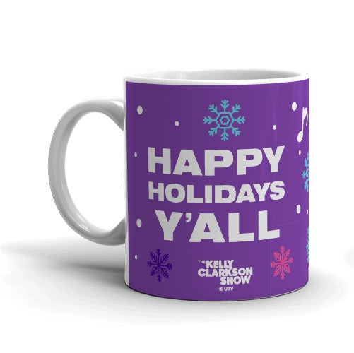 The Kelly Clarkson Show Happy Holidays Y'all Mug - Purple