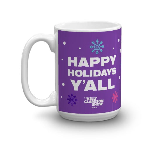 The Kelly Clarkson Show Happy Holidays Y'all Mug - Purple