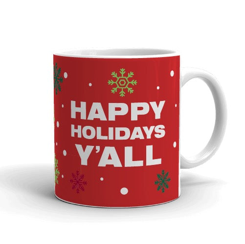 The Kelly Clarkson Show Happy Holidays Y'all Mug - Red