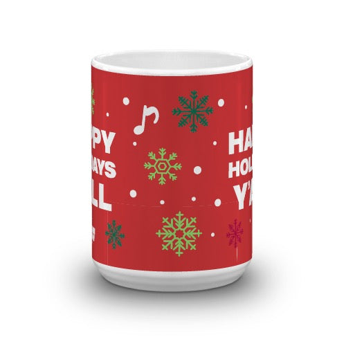 The Kelly Clarkson Show Happy Holidays Y'all Mug - Red