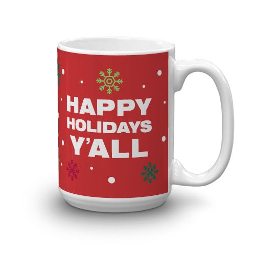 The Kelly Clarkson Show Happy Holidays Y'all Mug - Red