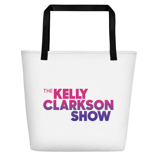 The Kelly Clarkson Show Logo White Beach Bag