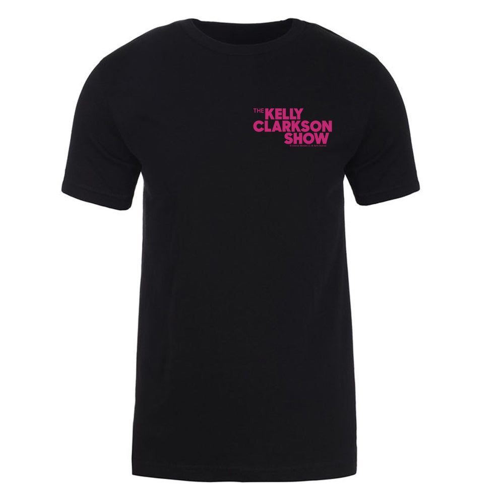 The Kelly Clarkson Show Pink Color Left Chest Logo Adult Short Sleeve T-Shirt