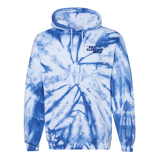 The Kelly Clarkson Show Royal Tie Dye Hooded Sweatshirt
