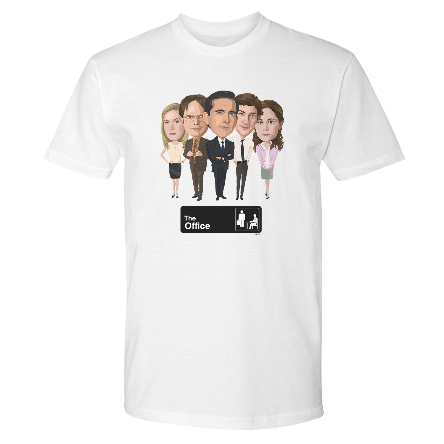 The Office Character Lineup Men's Tri-Blend T-Shirt