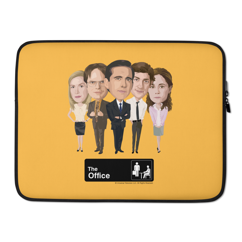 The Office Character Lineup Neoprene Laptop Sleeve
