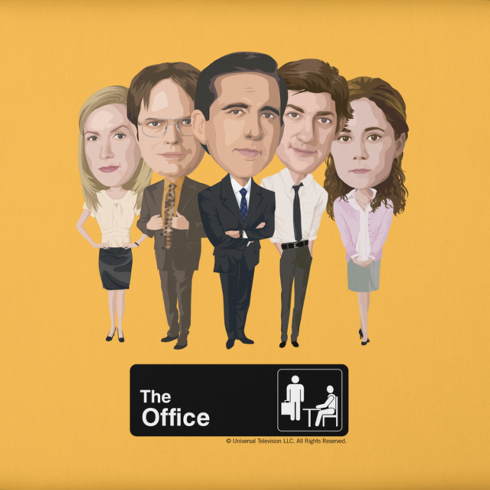The Office Character Lineup Neoprene Laptop Sleeve