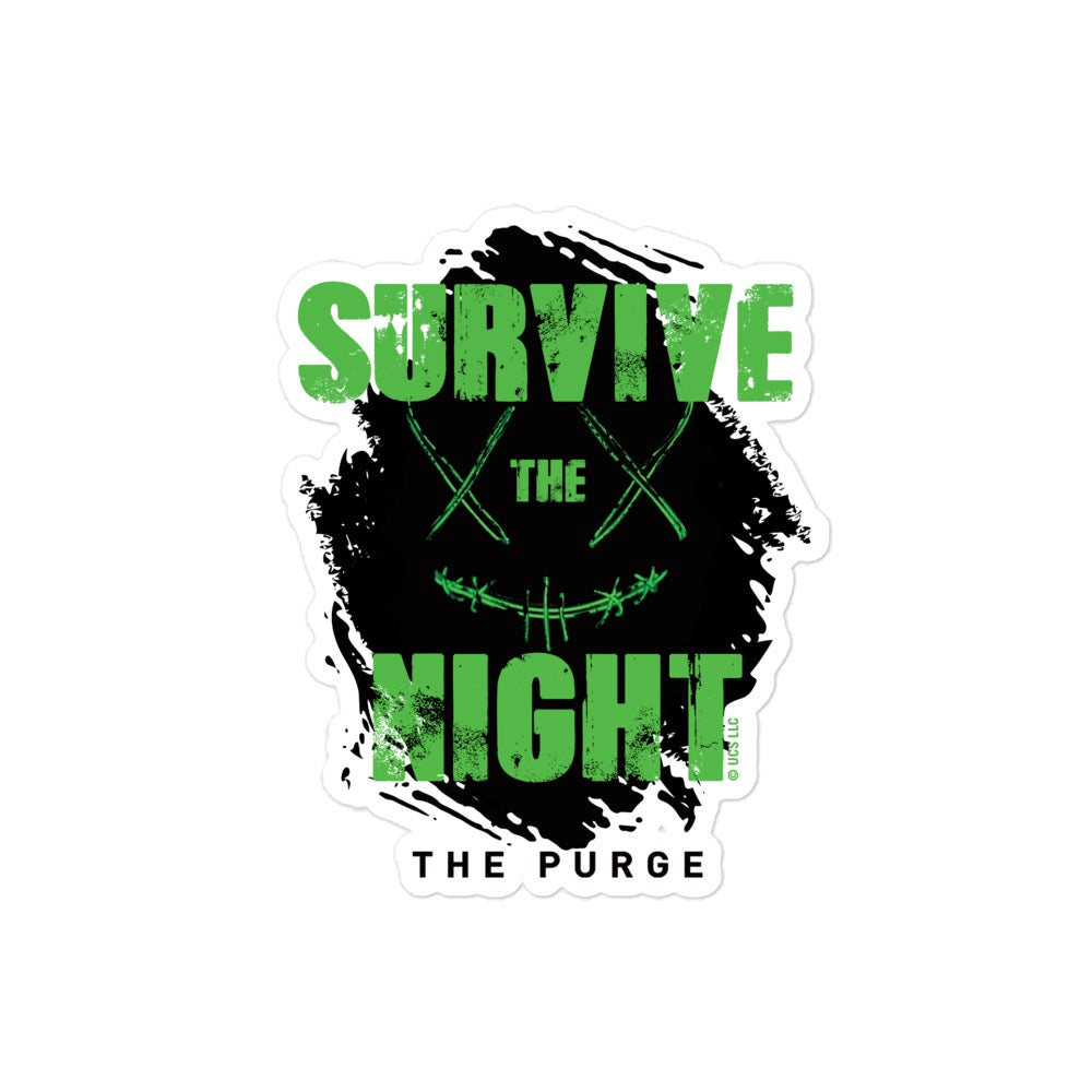 The Purge Survive The Night Kiss Cut Sticker