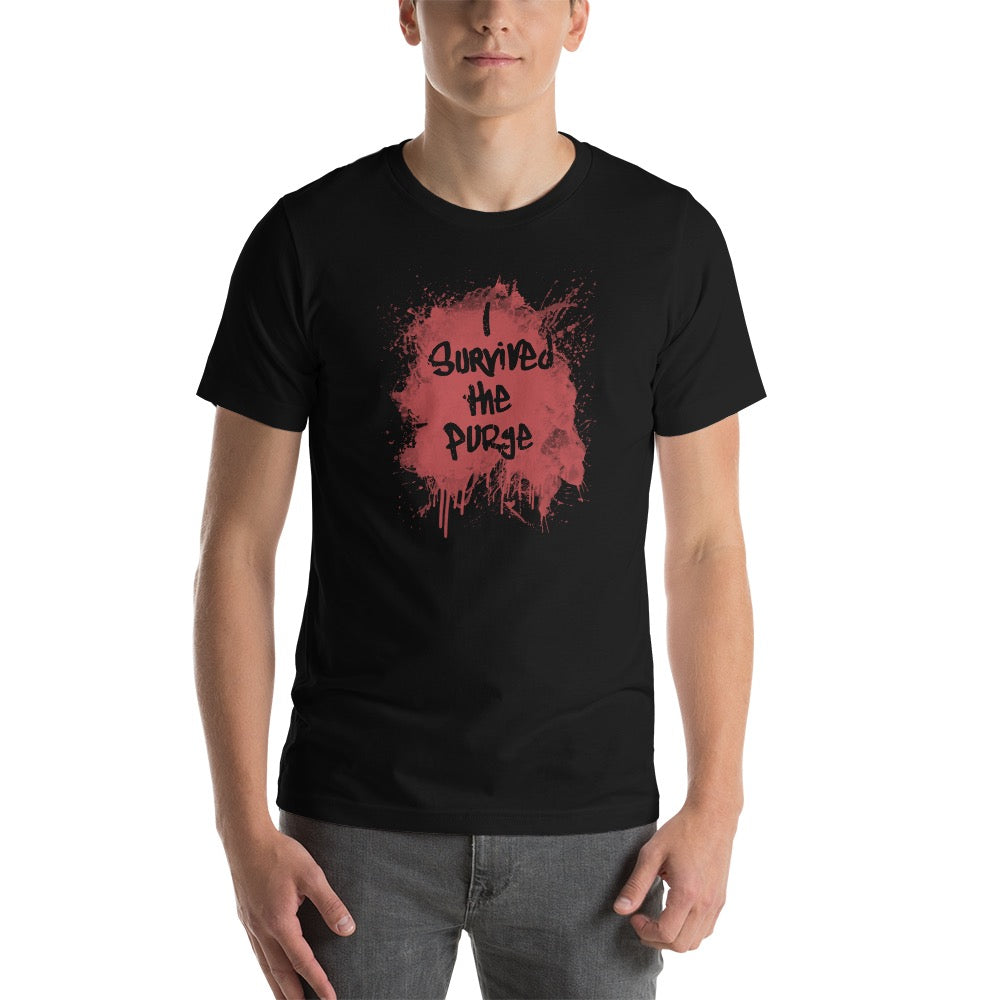 The Purge I Survived The Purge Adult Short Sleeve T-Shirt