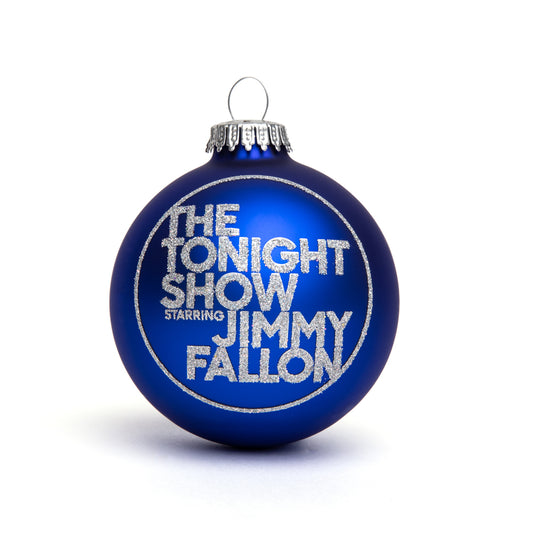 The Tonight Show Starring Jimmy Fallon Blue Glitter Ornament
