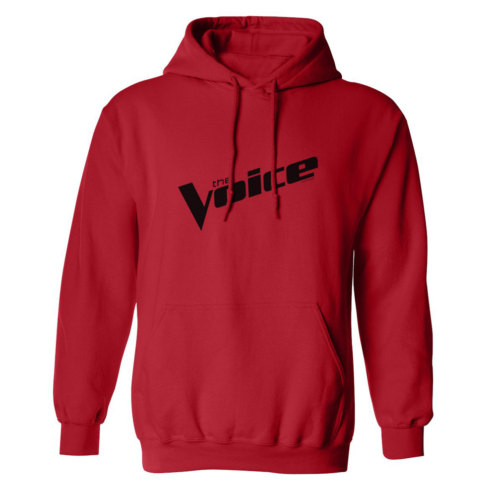 The Voice Black Logo Fleece Hooded Sweatshirt