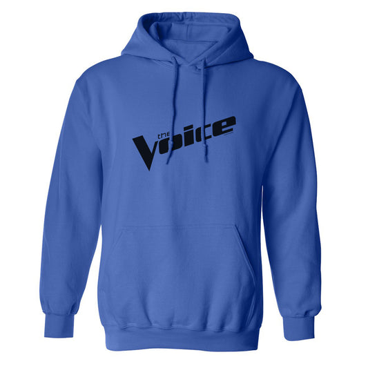 The Voice Black Logo Fleece Hooded Sweatshirt