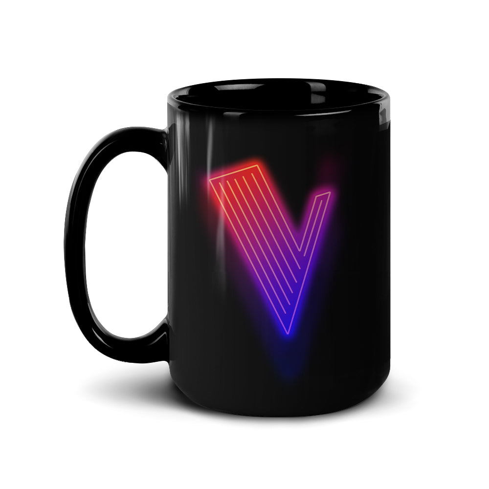 The Voice Neon Logo White Mug