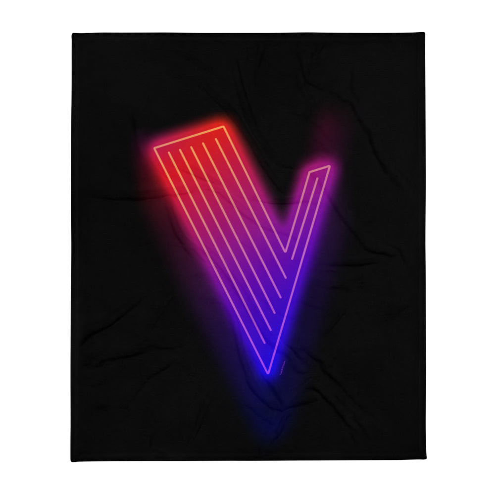 The Voice Neon Logo Fleece Blanket