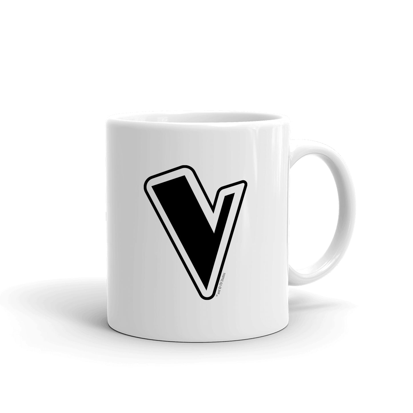 The Voice V Logo White Mug