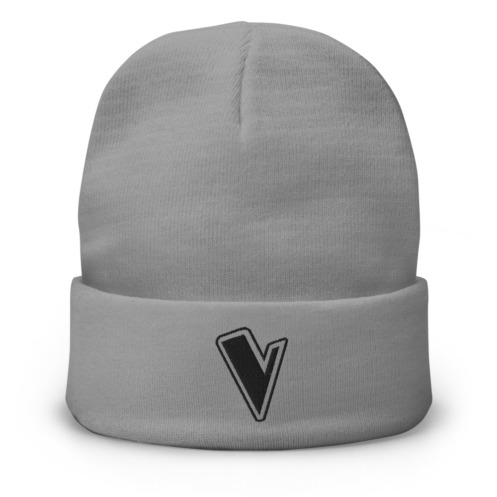 The Voice V Logo Embroidered Beanie