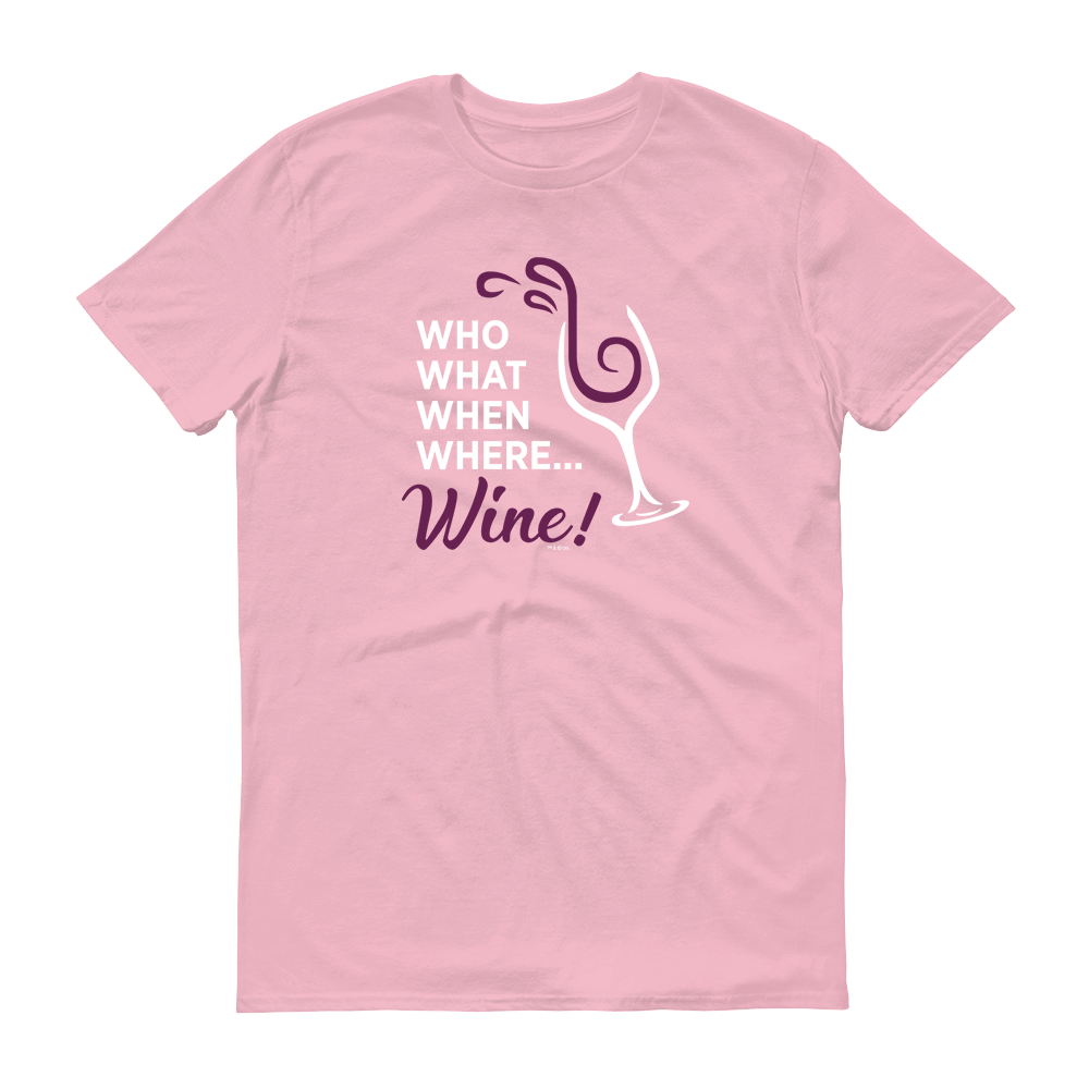 The Good Place Who What When Where Wine Men's Short Sleeve T-Shirt