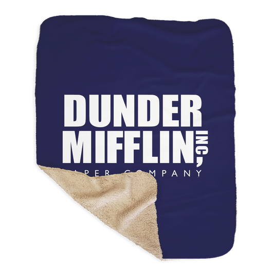 The Office Dunder Mifflin Sherpa Blanket