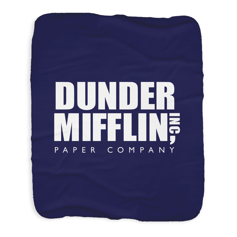 The Office Dunder Mifflin Sherpa Blanket