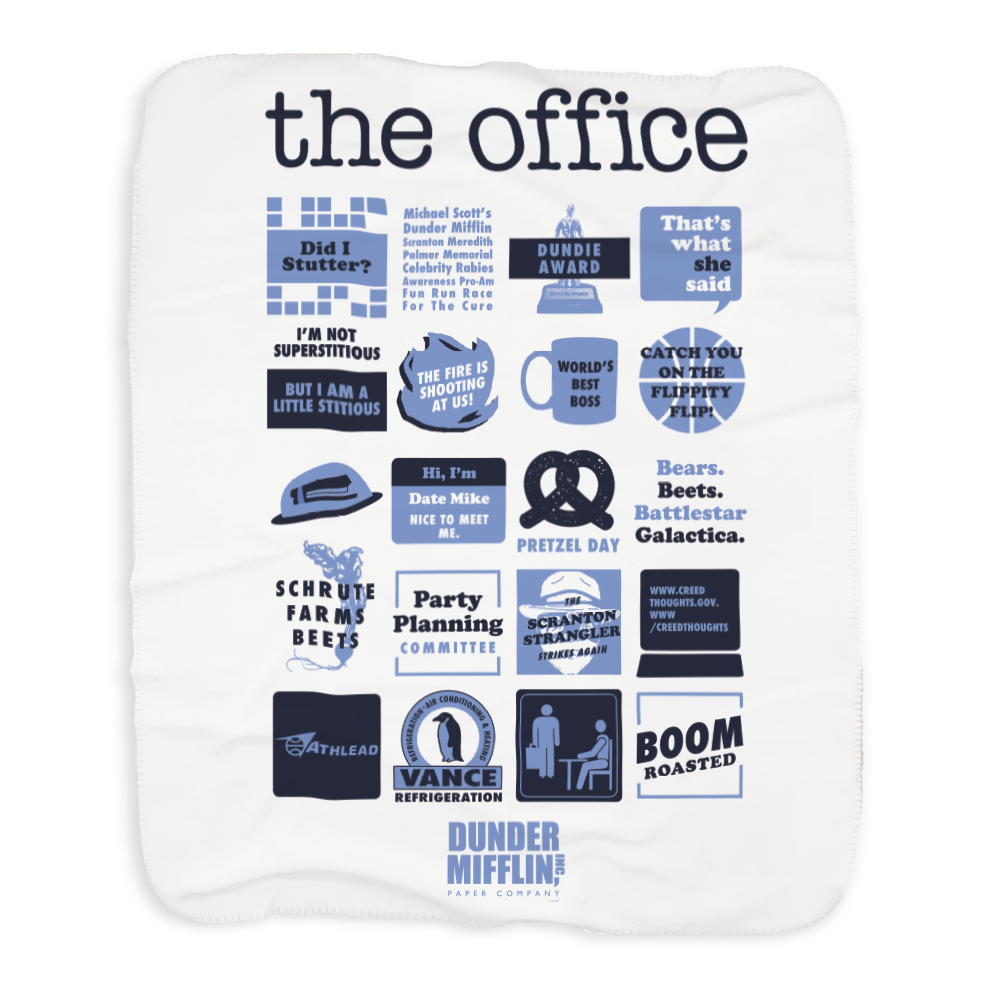 The Office Schrute Farms Sherpa Blanket – NBC Store