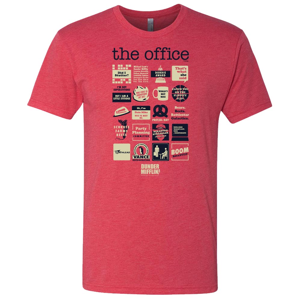 The Office Quote Mash-Up Men's Tri-Blend Short Sleeve T-Shirt