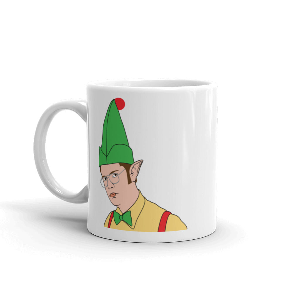 The OfficeDwight Elf White Mug