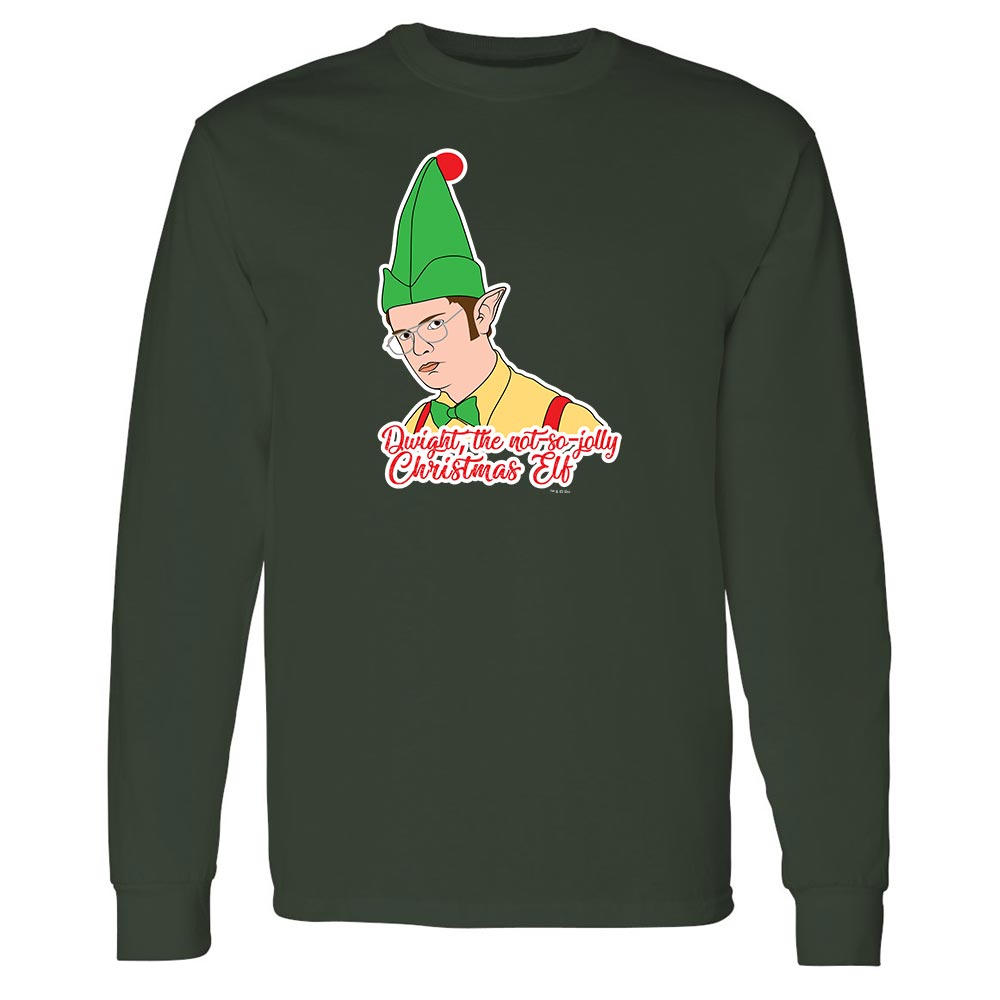 The Office Dwight Elf Adult Long Sleeve T-Shirt