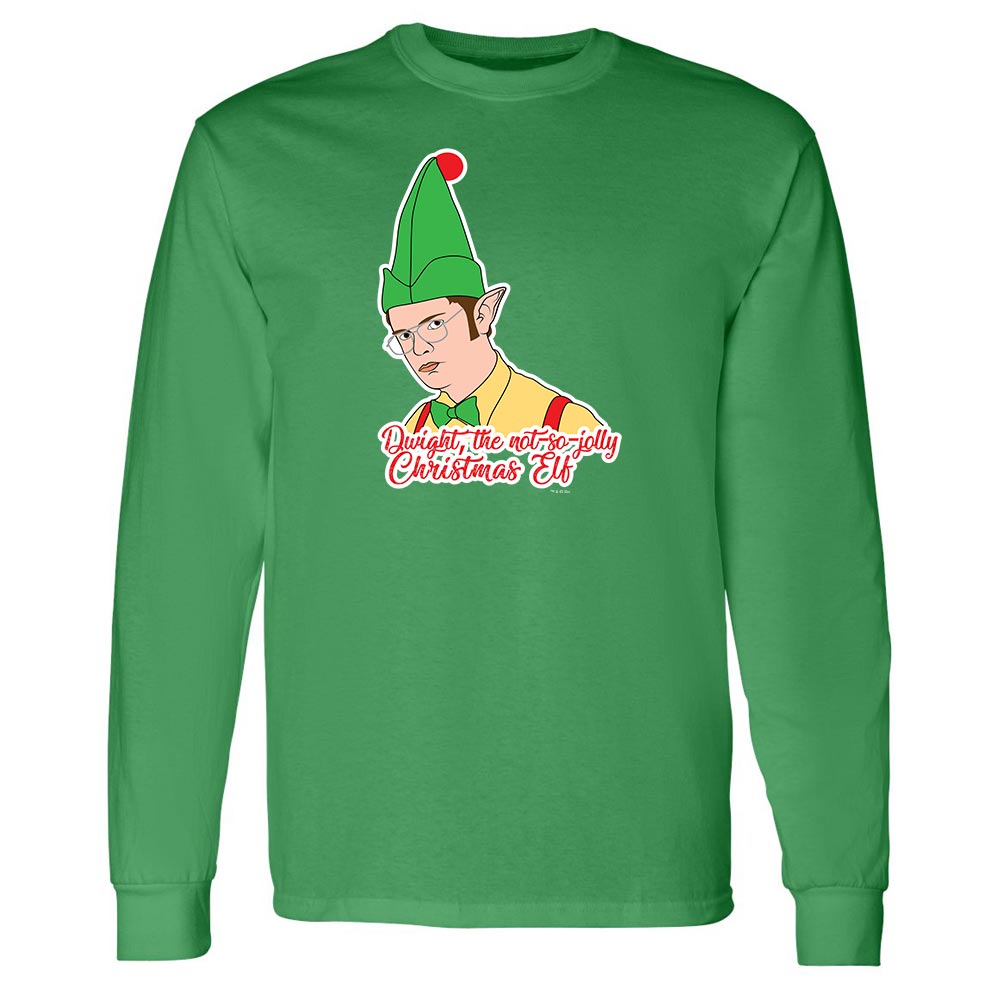 The Office Dwight Elf Adult Long Sleeve T-Shirt