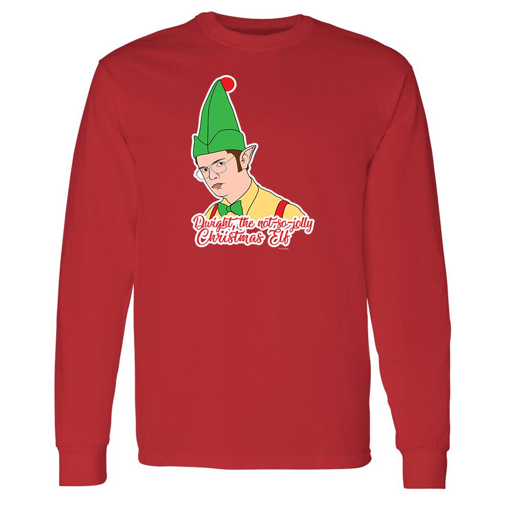 The Office Dwight Elf Adult Long Sleeve T-Shirt