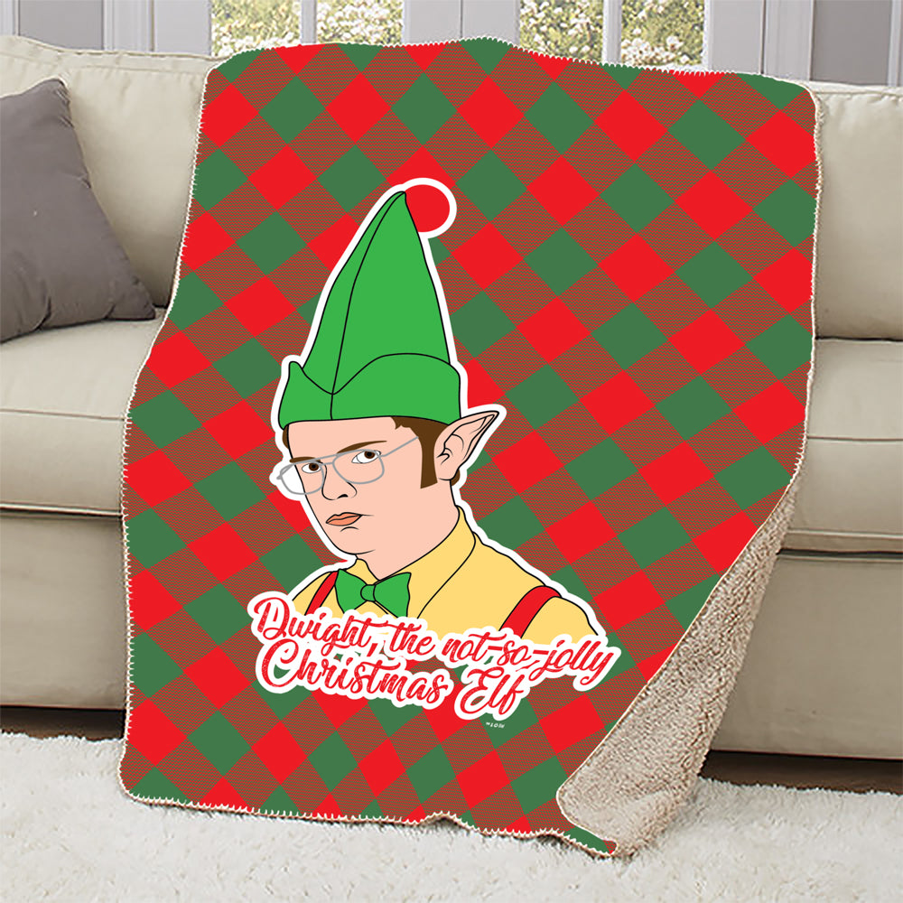 The Office Dwight Elf Sherpa Blanket