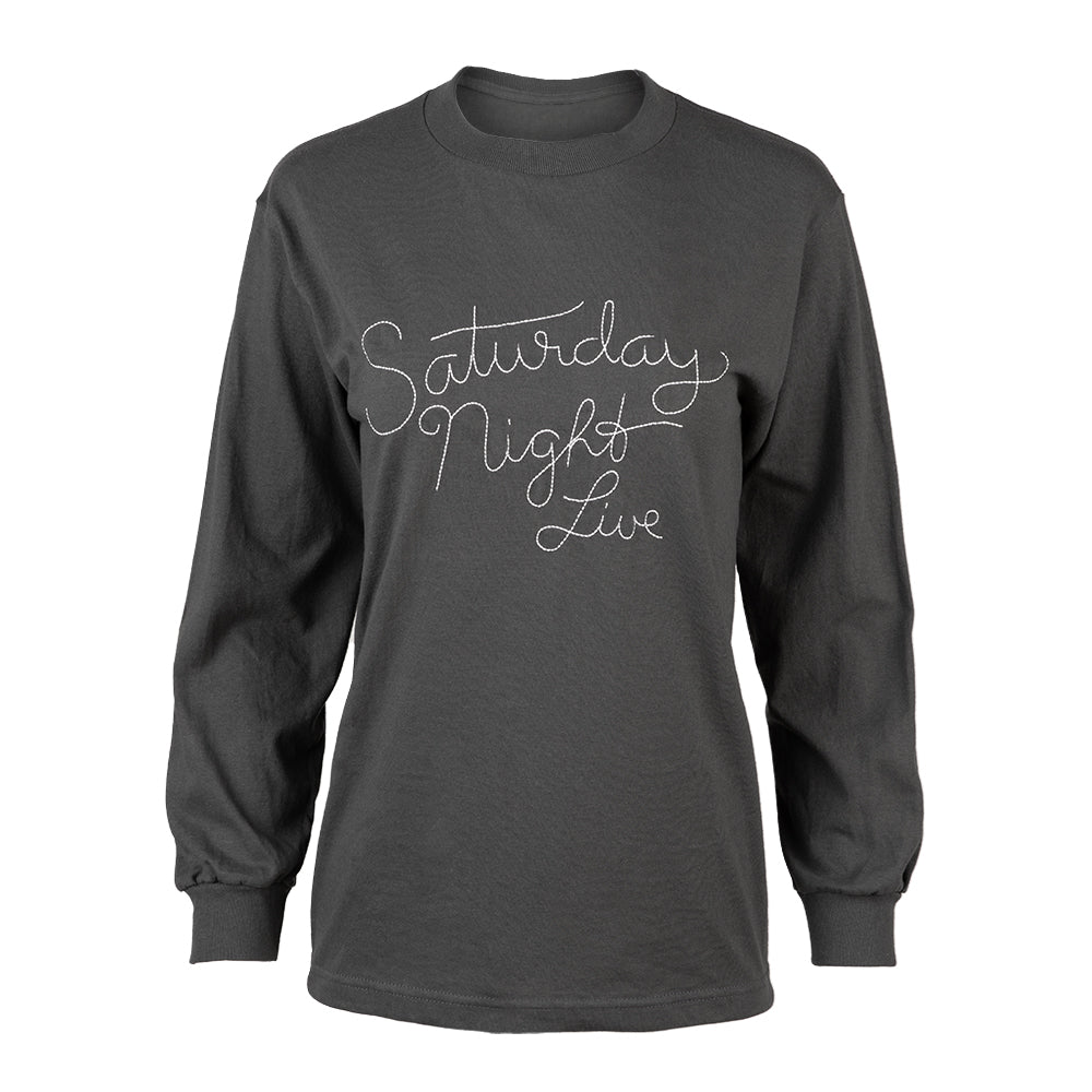 Saturday Night Live Stitched Logo Long Sleeved Tee