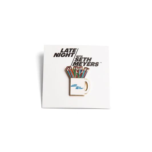 Late Night with Seth Meyers Pintrill Mug Pin