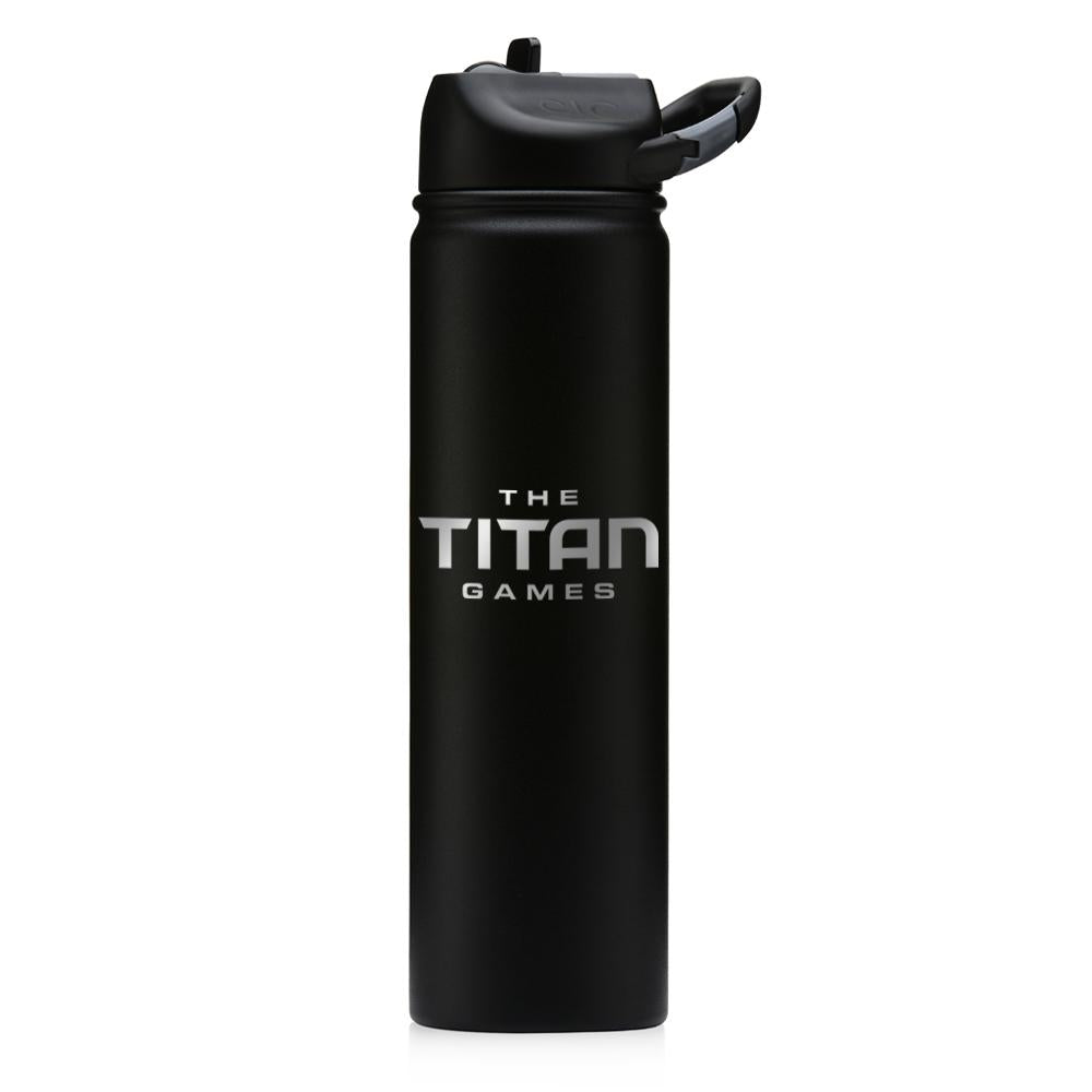 The Titan Games Logo Laser Engraved SIC Water Bottle