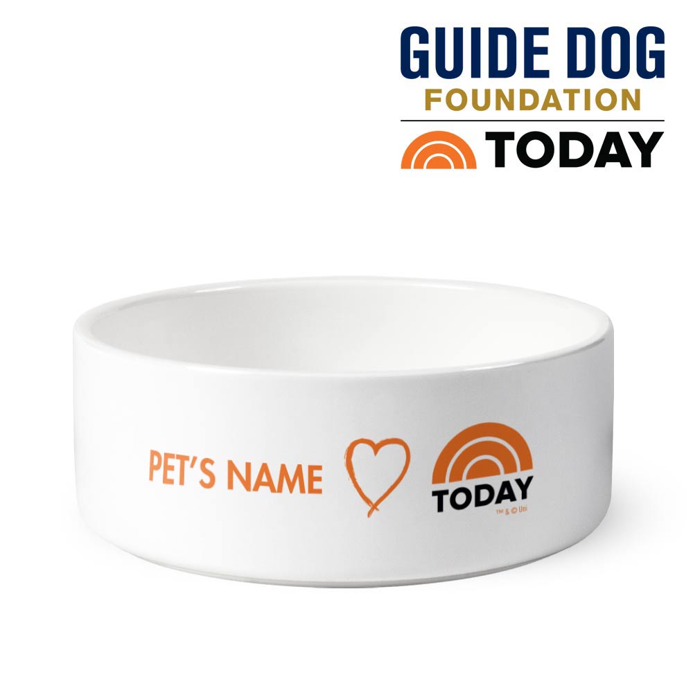 Personalized TODAY Small Pet Bowl